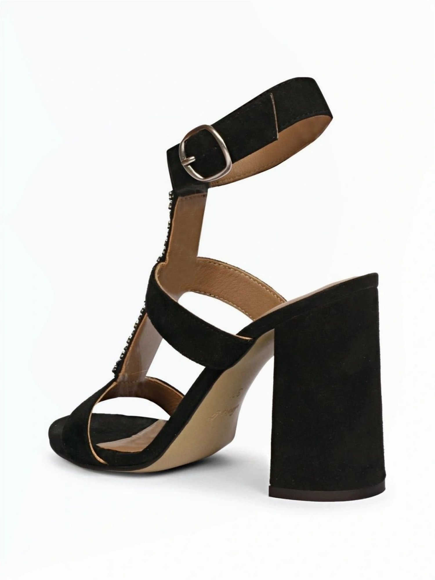 Saint G Women's Black Ankle Strap Sandals