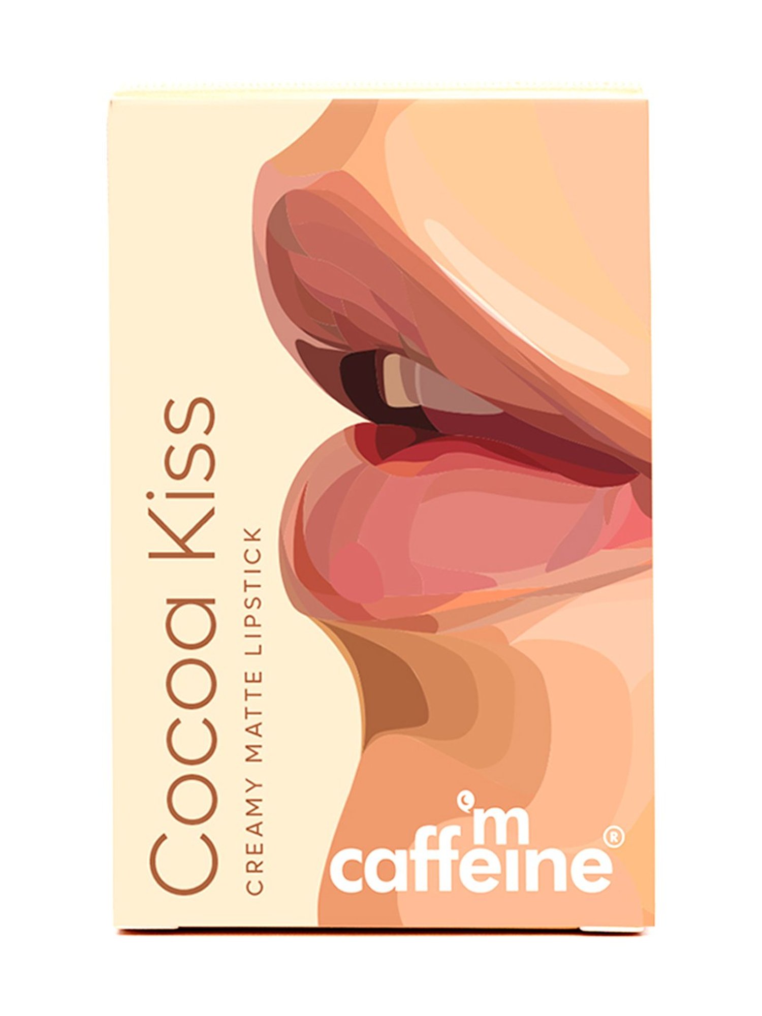 mCaffeine Cocoa Kiss Creamy Matte Lipstick Rose Martini - 4.2 gm