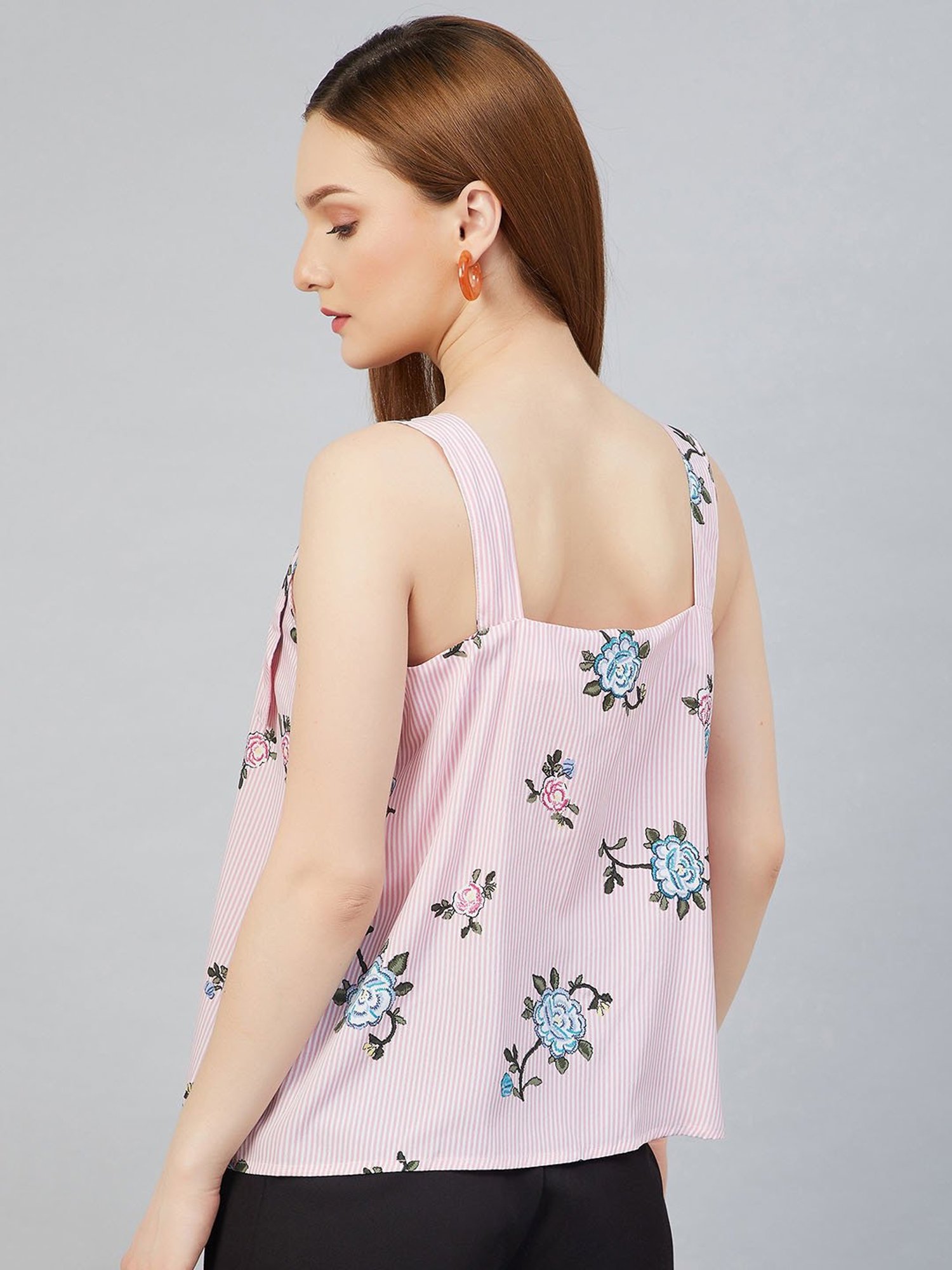 Marie Claire Pink Floral Print Top