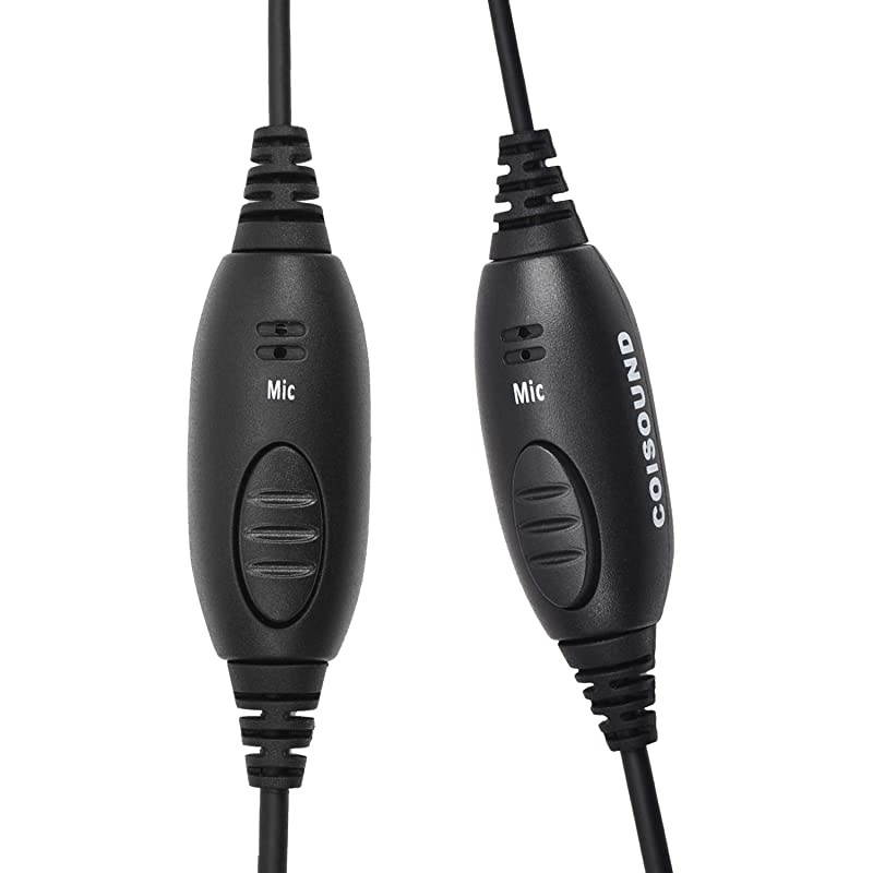 Talkie Earpiece |Two Way Radio Earpiece |Noise Canceling Headset 2 Pin Acoustic Tube Earpiece with Mic PTT Compatible Motorola CLS1410 CLS1110 CP200 GP300 GP2000 T600 T100 T800 Radio1 Pack