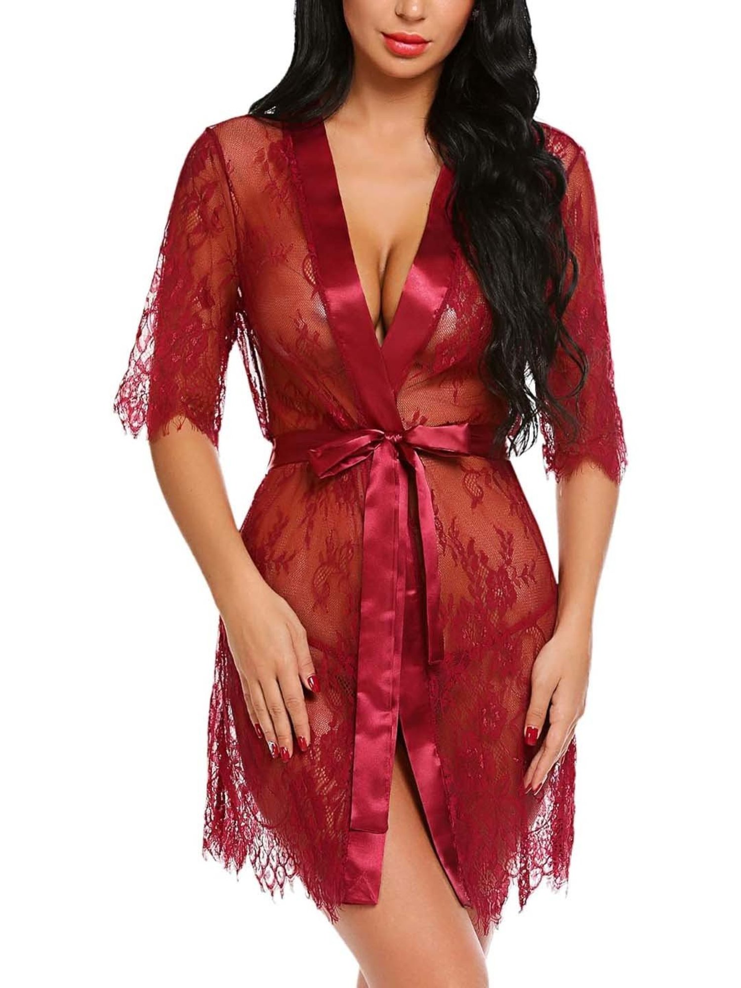 AROUSY Black & Blue Self Pattern Baby Dolls - Pack Of 3