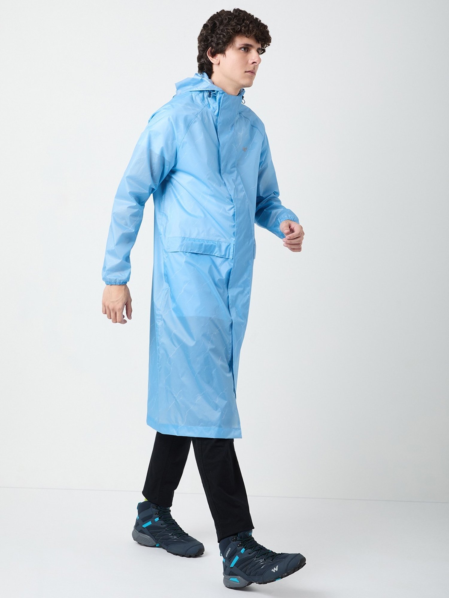 Wildcraft Ariel Blue Regular Fit Rainwear Jacket