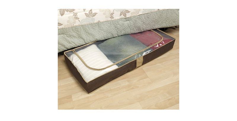 Household Essentials Under Bed Storage Chest Brown