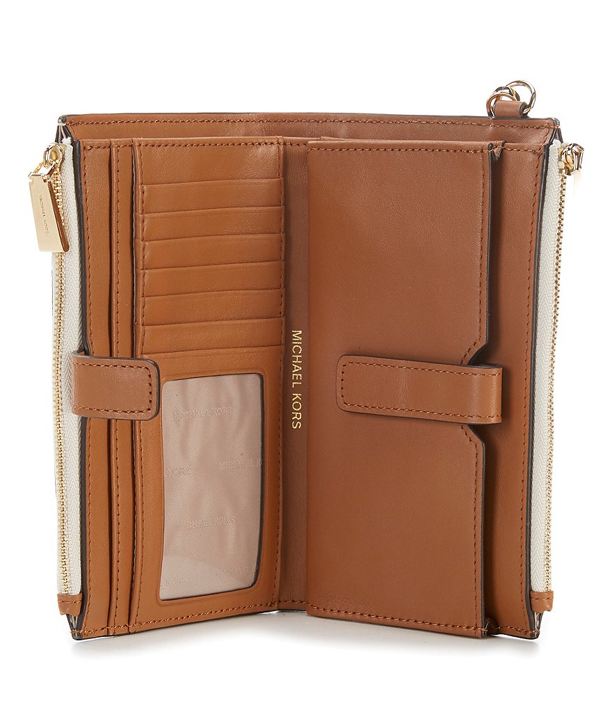 Michael Kors Signature Adele Double-Zip Wristlet