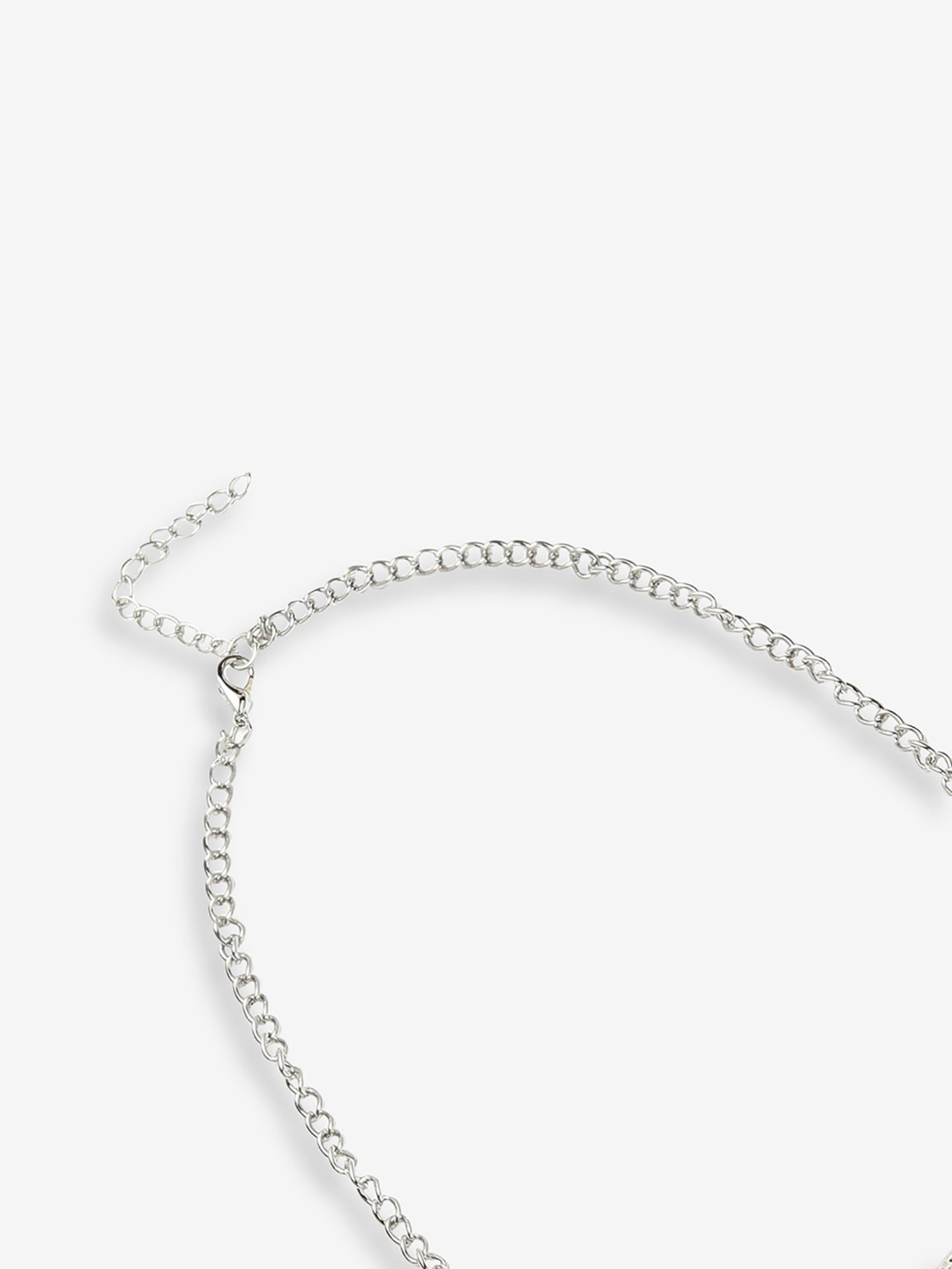 Sri Jagdamba Pearls White Alloy Classic Necklace & Earring Set