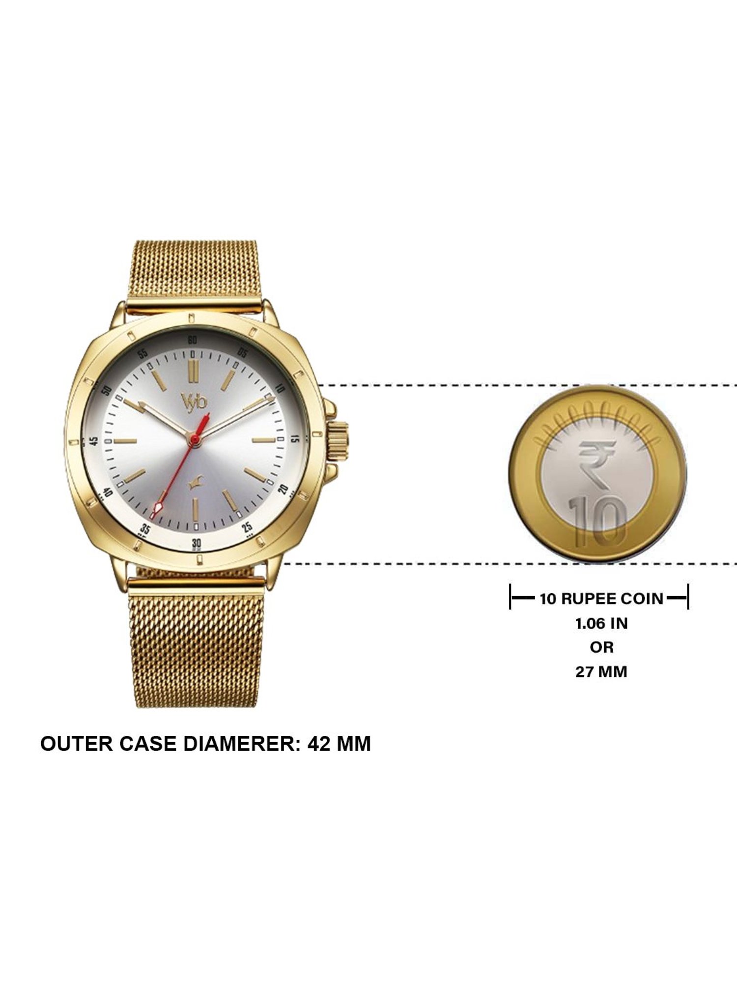 Fastrack Vyb 3.0 FV30014YM01W Analog Watch for Men