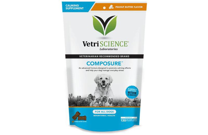 Vetriscience Laboratories Composure Behavioral Health Bite-Sized Peanut Butter Flavor Dog Chews, 120 ct