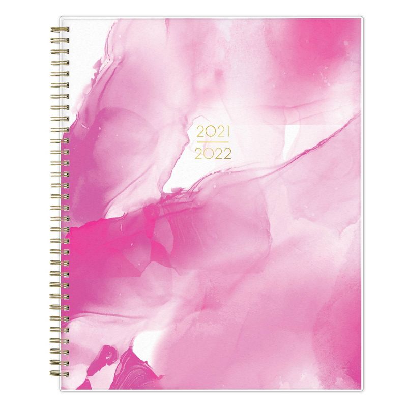 2021-22 Academic Planner 8.5" x 11" Flexible Cover Weekly/Monthly Wirebound Rose - The Home Edit