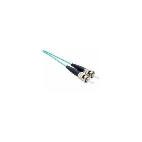 5 Meter OM3 10Gig Fiber Optic Cable, Aqua, PVC OFNR Jacket 50/125 Micron Multimode Duplex, LC-LC