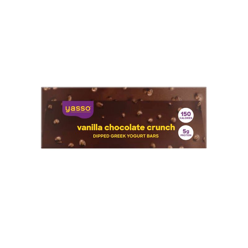 Yasso Frozen Greek Yogurt Indulgent Vanilla Dark Chocolate Crunch - 4ct