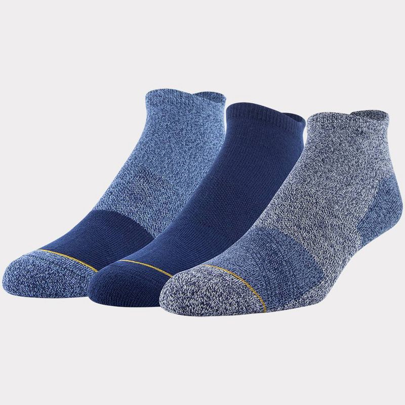 Signature Gold by GOLDTOE Men's 3pk Casual GT Colorblock Tab Socks - 6-12.5