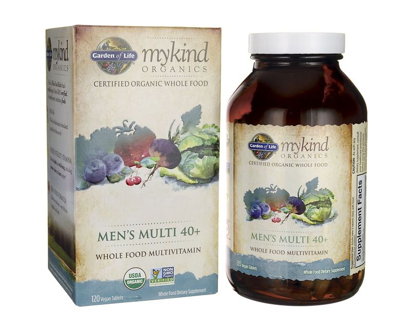 Garden of Life Multivitamins Mykind Organics Men's Multi 40+ Tablet 120ct.