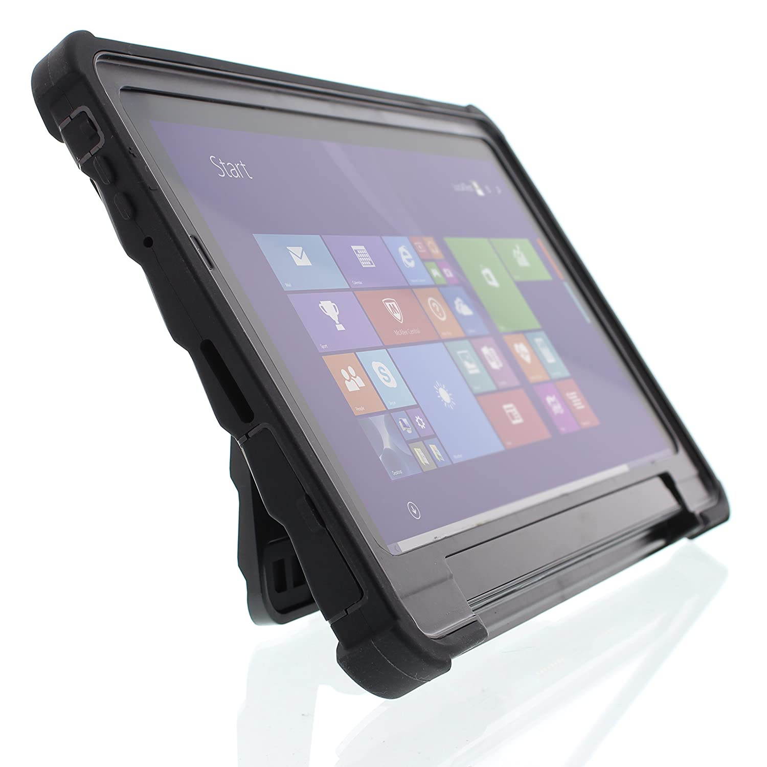 Gumdrop Cases Hideaway Stand for Dell Venue 10 Pro 5056 Rugged Tablet Case Shock Absorbing Cover Black/Black 5056