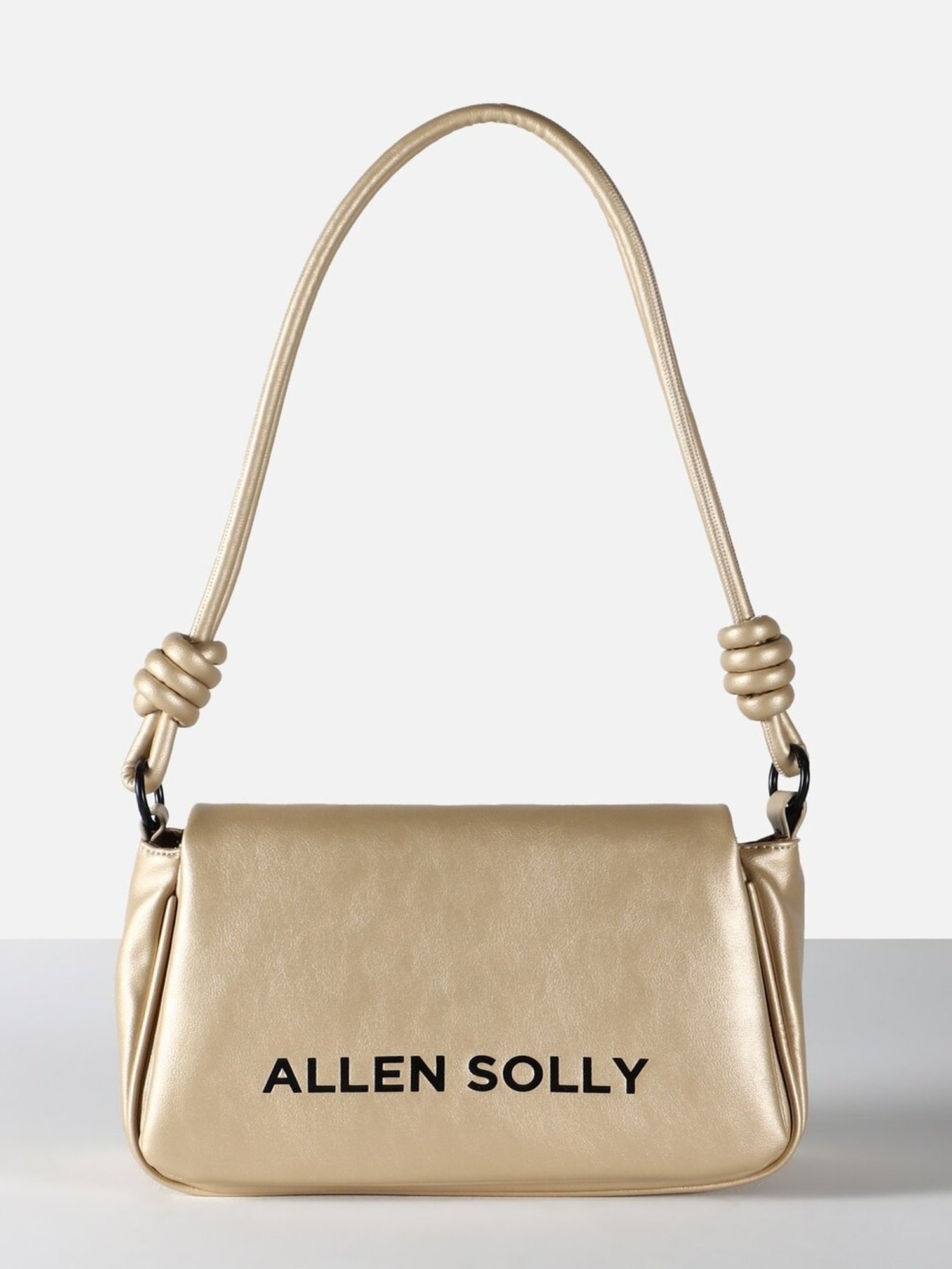 Allen Solly Gold Logo Medium Shoulder Handbag
