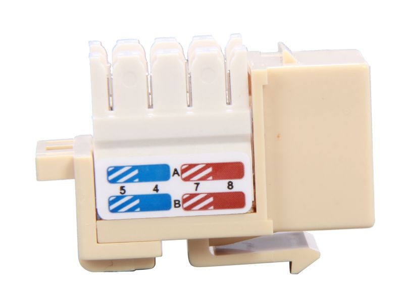 Micro Connectors CAT5 RJ45 Coupler F-F Straight