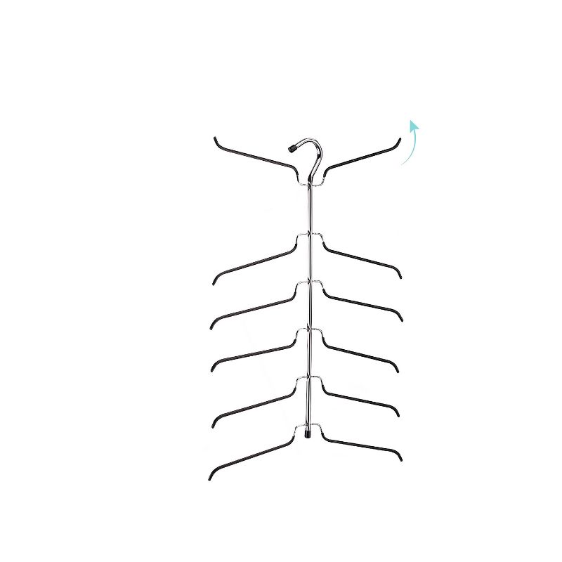 StorageWorks (Set of 2) 3-Shelf Hanging Closet Organizers Gray