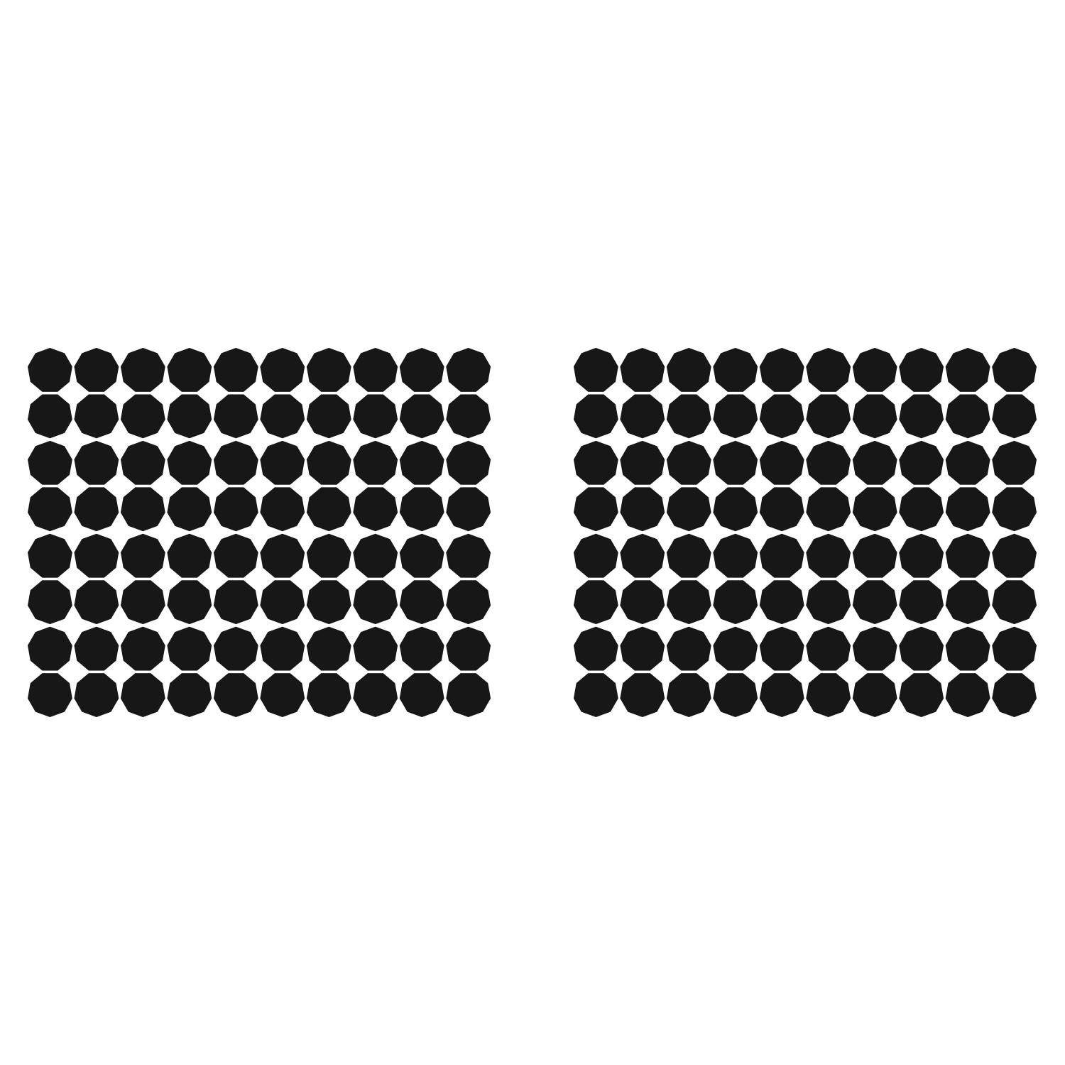 LiteMark 2 Inch Blue Nonagon Decals - Pack of 80