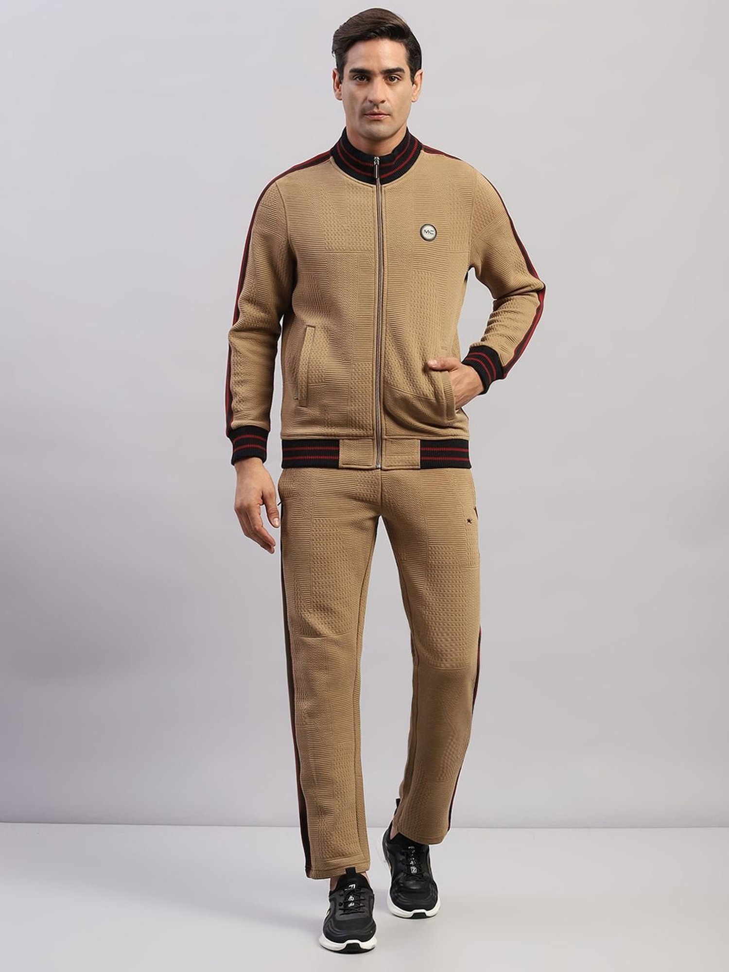 Rock.It Blue Regular Fit Printed TrackSuit