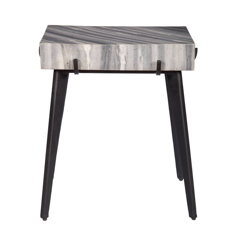 Larissa Accent Table Gray/Black - Treasure Trove Accents