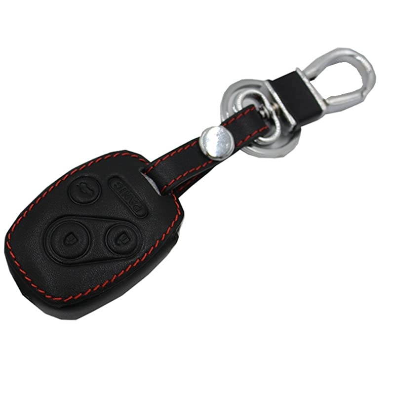 Leather Rubber Keyless Entry Remote Key Fob Case Skin Cover Protector for Honda 3+1 Buttons