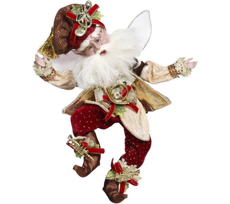 Mark Roberts Products 9" Collectible Caroling Christmas Fairy Small - Red/Gold