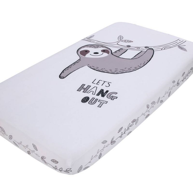 NoJo Sloth Let's Hang Out Photo-Op Crib Sheet