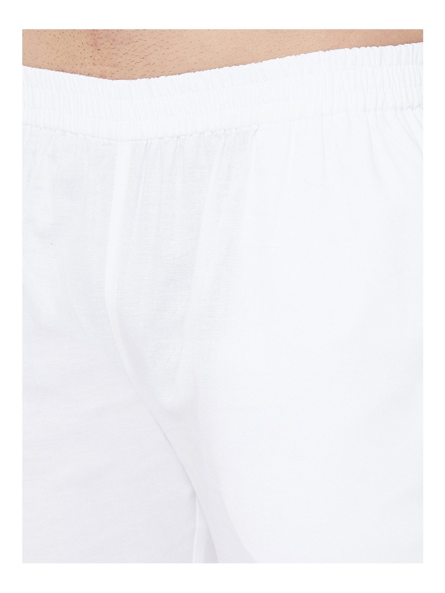 Hypernation White Cotton Trousers
