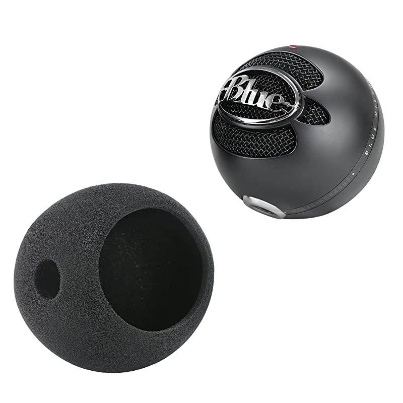 Blue Snowball Pop Filter Windscreen - Professional Snowball iCE Mic Foam Wind Cover Windshield Pop Filter for Recordings, Broadcasting, Singing by