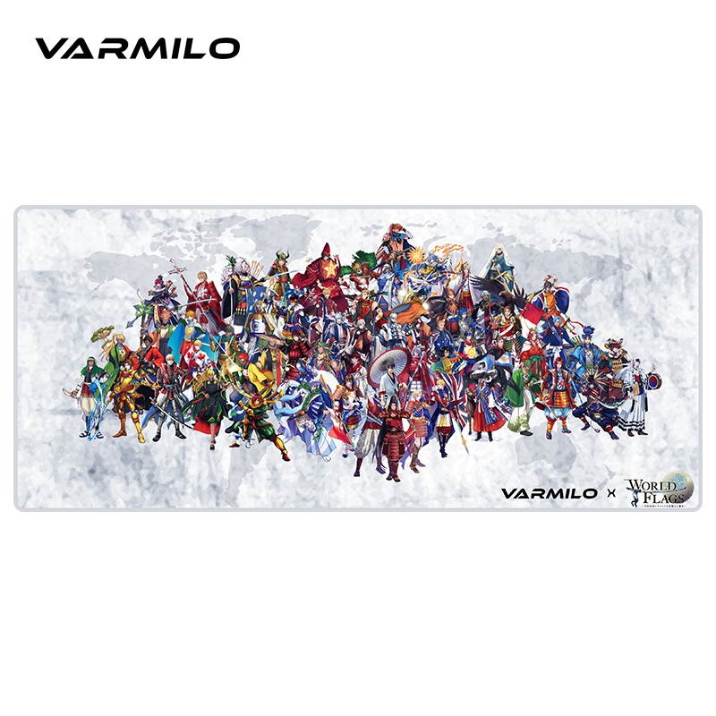 Varmilo X WORLD FLAGS XL  Gaming Mouse Pad 900X400X3mm for Gaming and  Home Use -World Theme