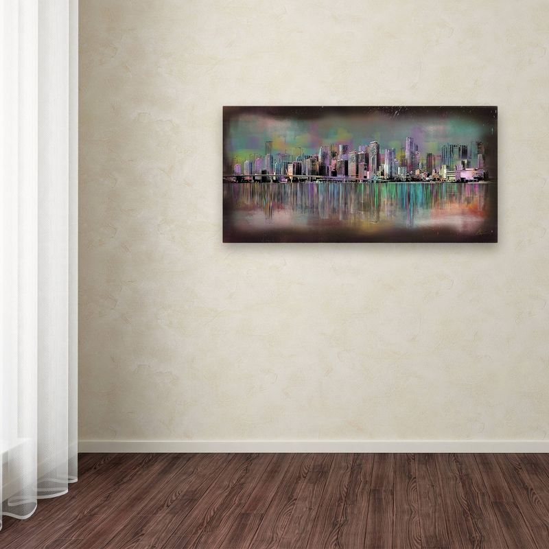 24" x 47" Miami by Ellicia Amando - Trademark Fine Art