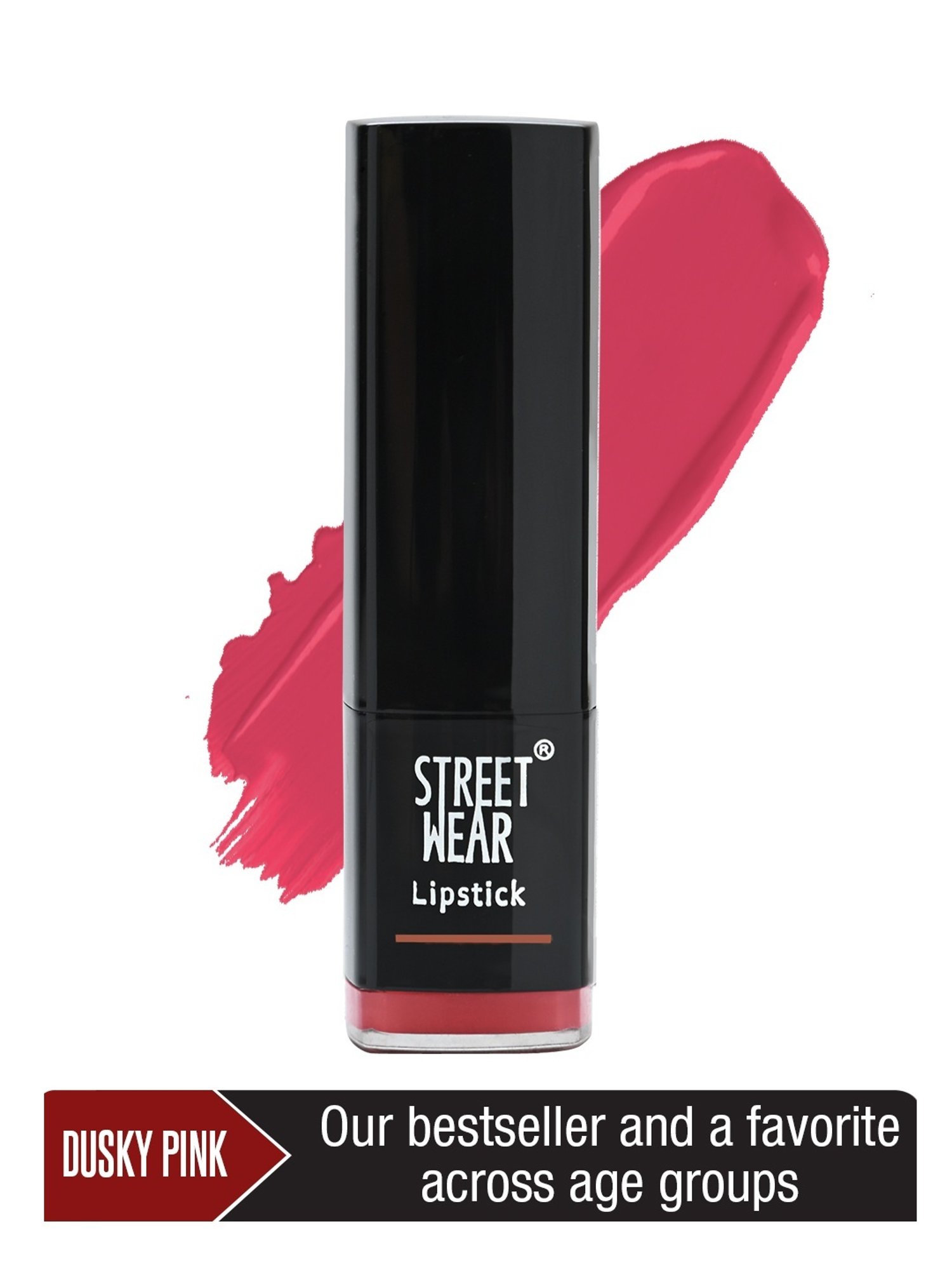 Street Wear Satin Smooth Lipstick Dusky Pink - 4.2 gm