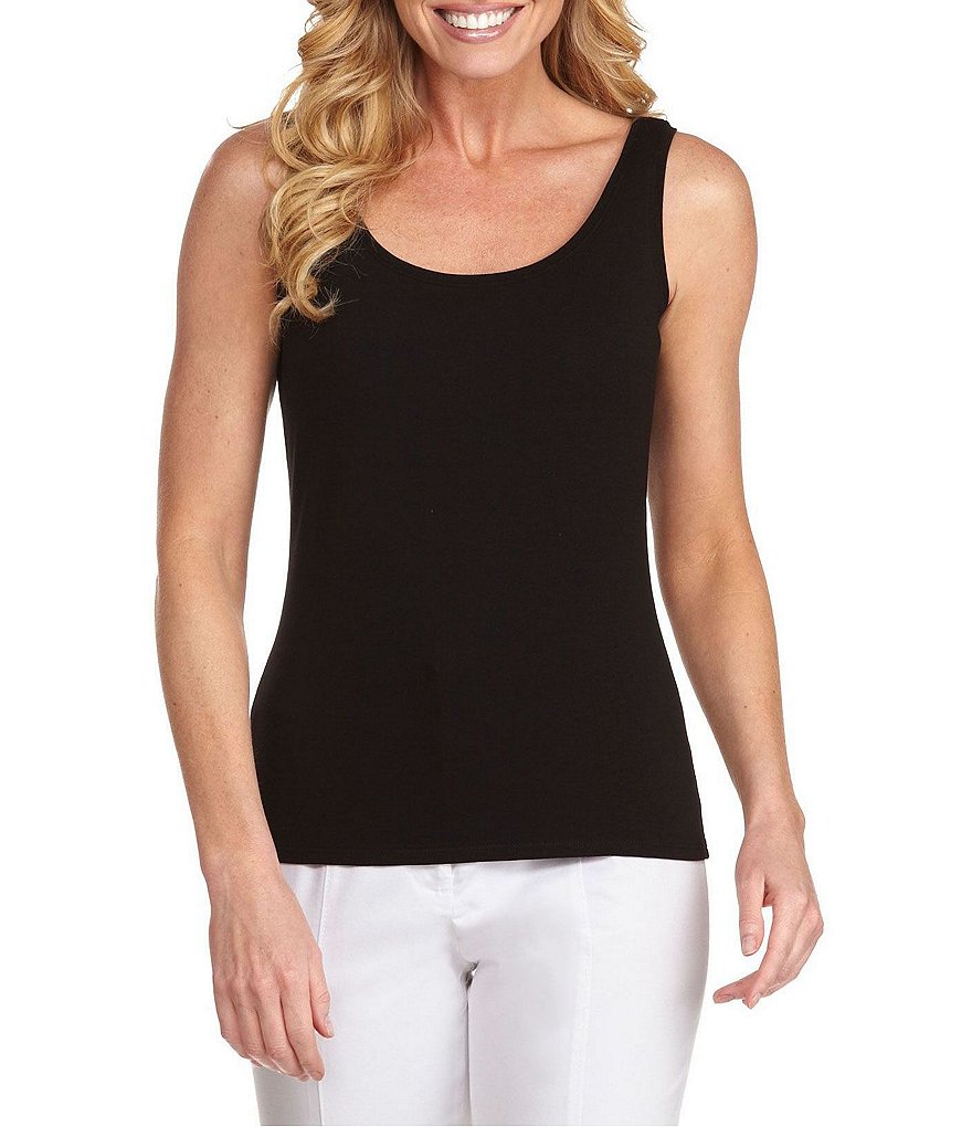 NIC + ZOE Scoop Neck Sleeveless Tank