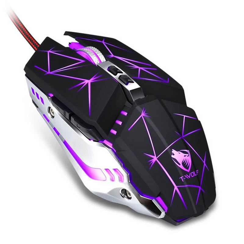 Professional Gaming Mouse 3200DPI LED Optical USB Wired Computer Mice Gamer Mause Cable Game Ergonomic Mouse for Laptop PC