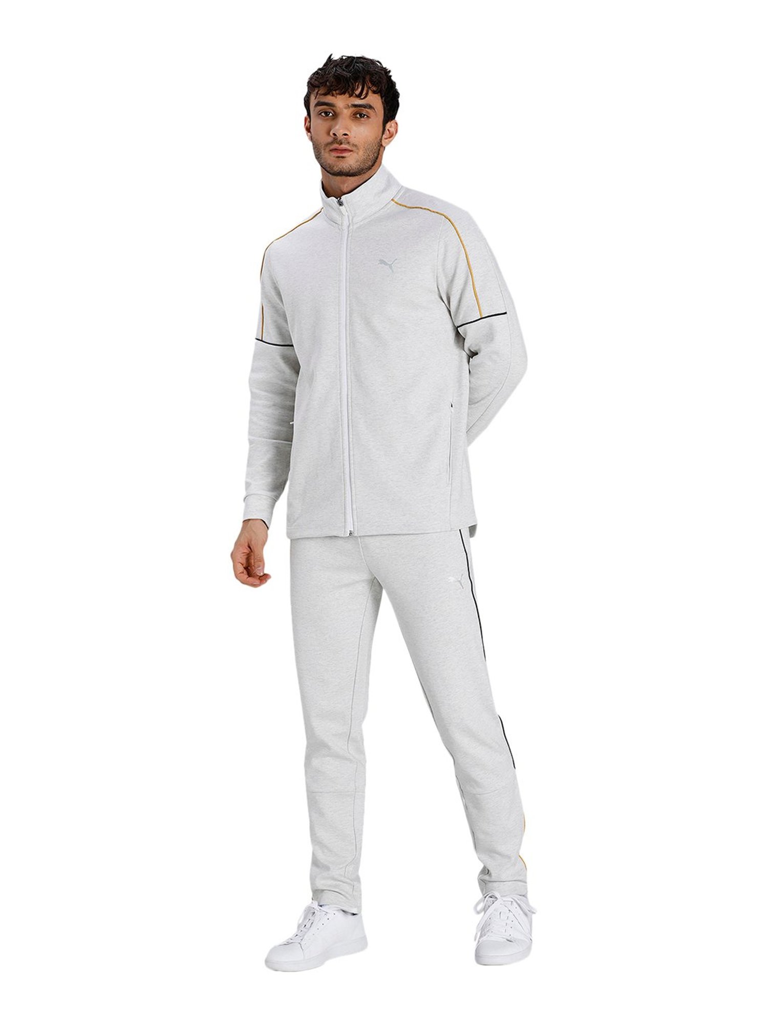 Puma White Full Sleeves Jacket