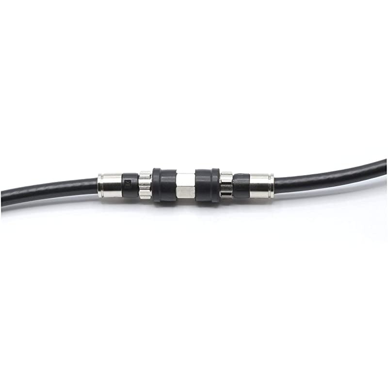 Weather Sealed Cable Extension Coupler | 50 Pack | Cable Extension Adapter Barrel Splice Coupler | Connects Two Coaxial Video Cables Female to Female Connector 3GHz Rated