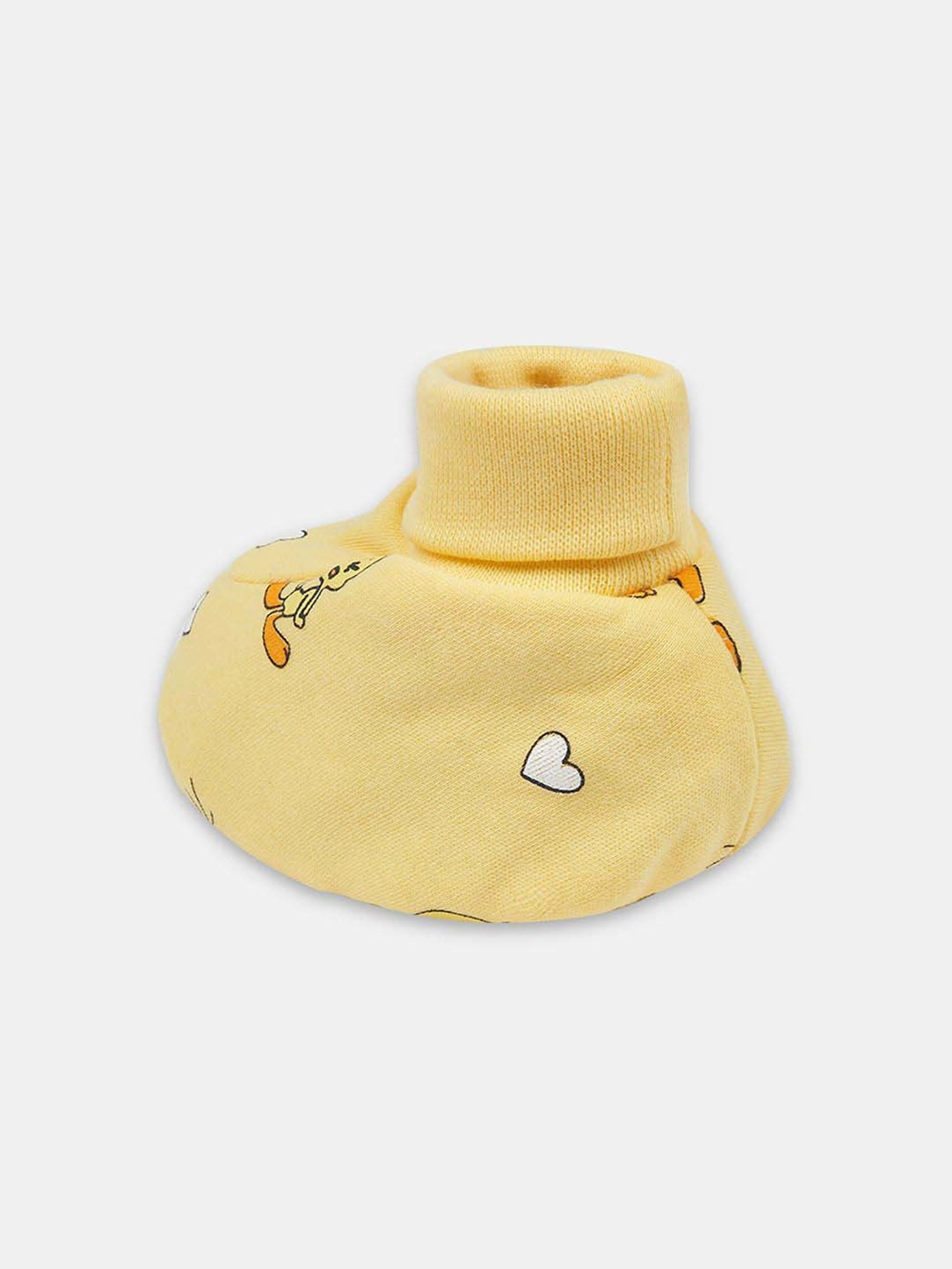 Pantaloons Baby Kids Multicolor Cotton Printed Booties (Pack of 2)