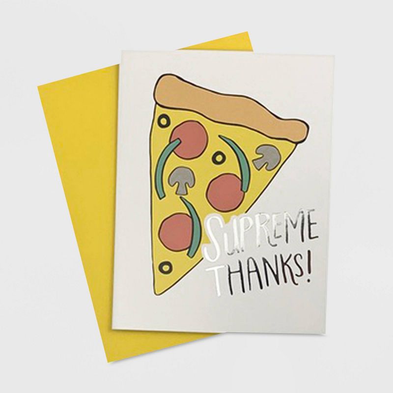 10ct Thanks Supreme Pizza Boxed Card Set