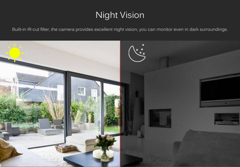 Hiseeu HB612 1080P 2.0MP 3.6mm Mini Bullet IP Camera WHITE US Plug