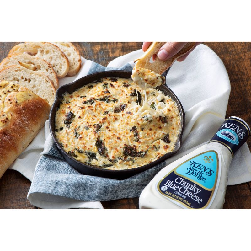 Ken's Steak House Lite Chunky Blue Cheese Dressing - 16fl oz