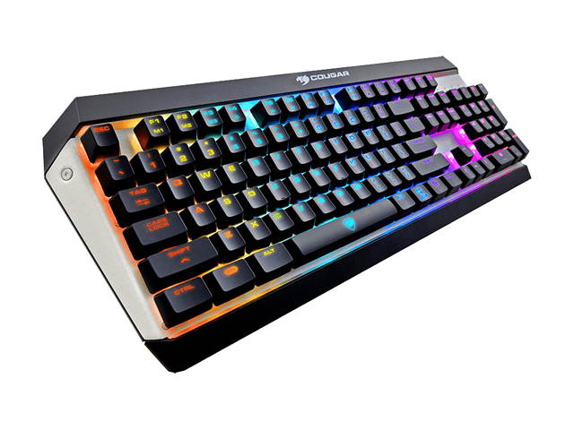 Cougar Attack X3 RGB Cherry MX Mechanical Gaming Keyboard with Palm Rest, Cherry MX Red Switch