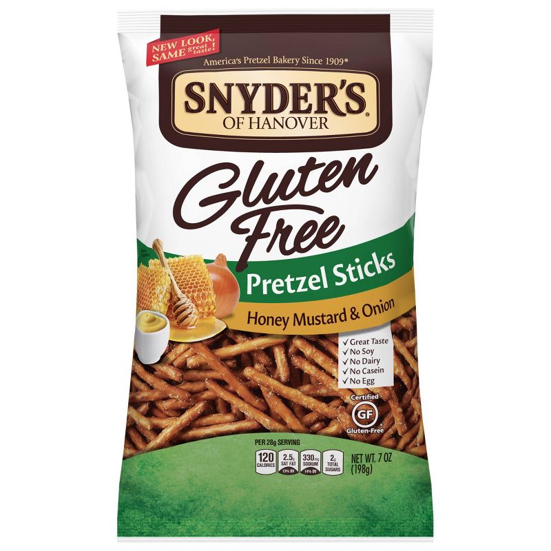 Snyders Gluten Free Honey Mustard & Onion Pretzel Sticks - 7oz