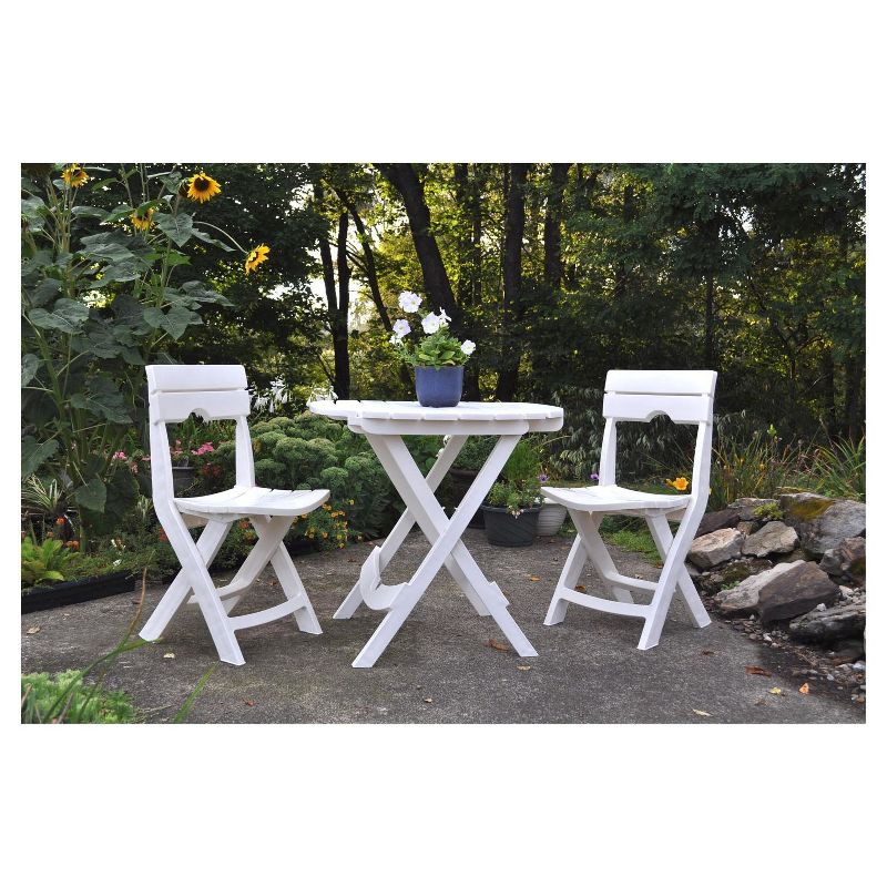 Quik Fold Café Tables - White - Adams