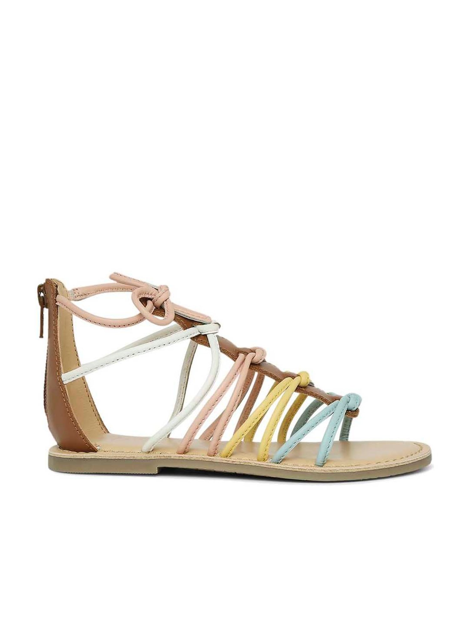 Aria Nica Kids Cognac Ankle Strap Sandals