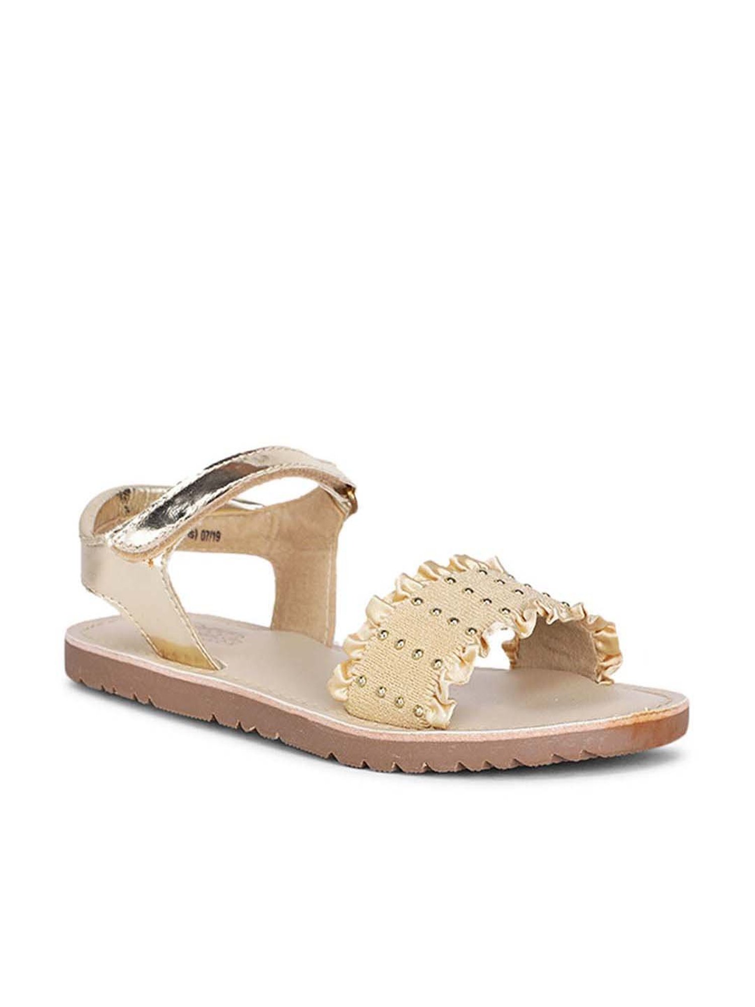 Bubblegummers by Bata Kids Beige Ankle Strap Sandals