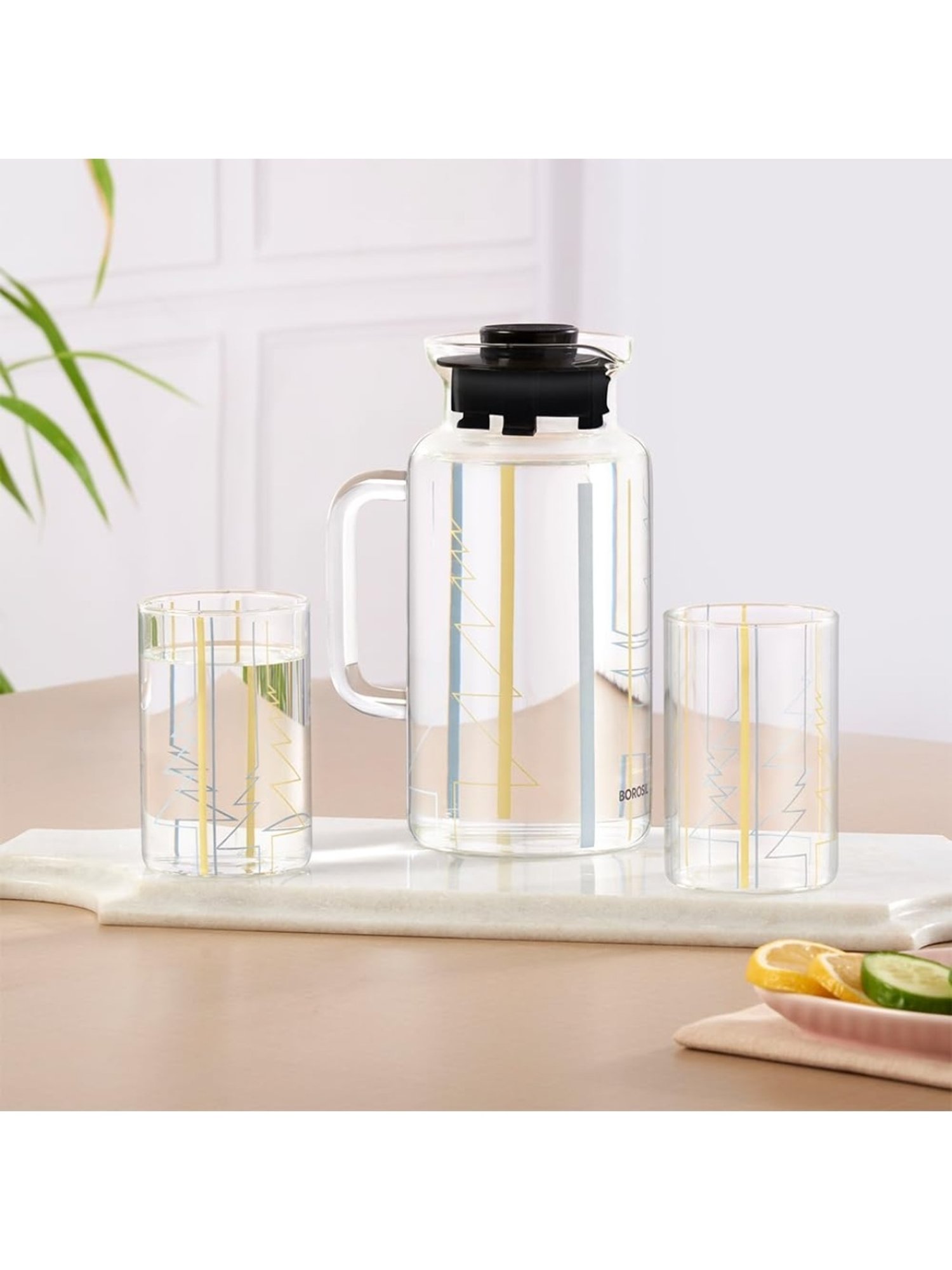 Borosil Silver Stainless Steel Wonder Jug (5700 ML)