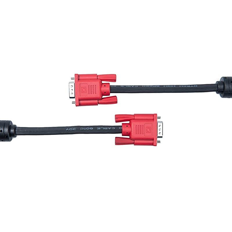 Full HD 1080P Computer Monitor VGA Cable 10 Feet with Dual Ferrite Cores Standard 15 Pin Male to Male VGA Wire