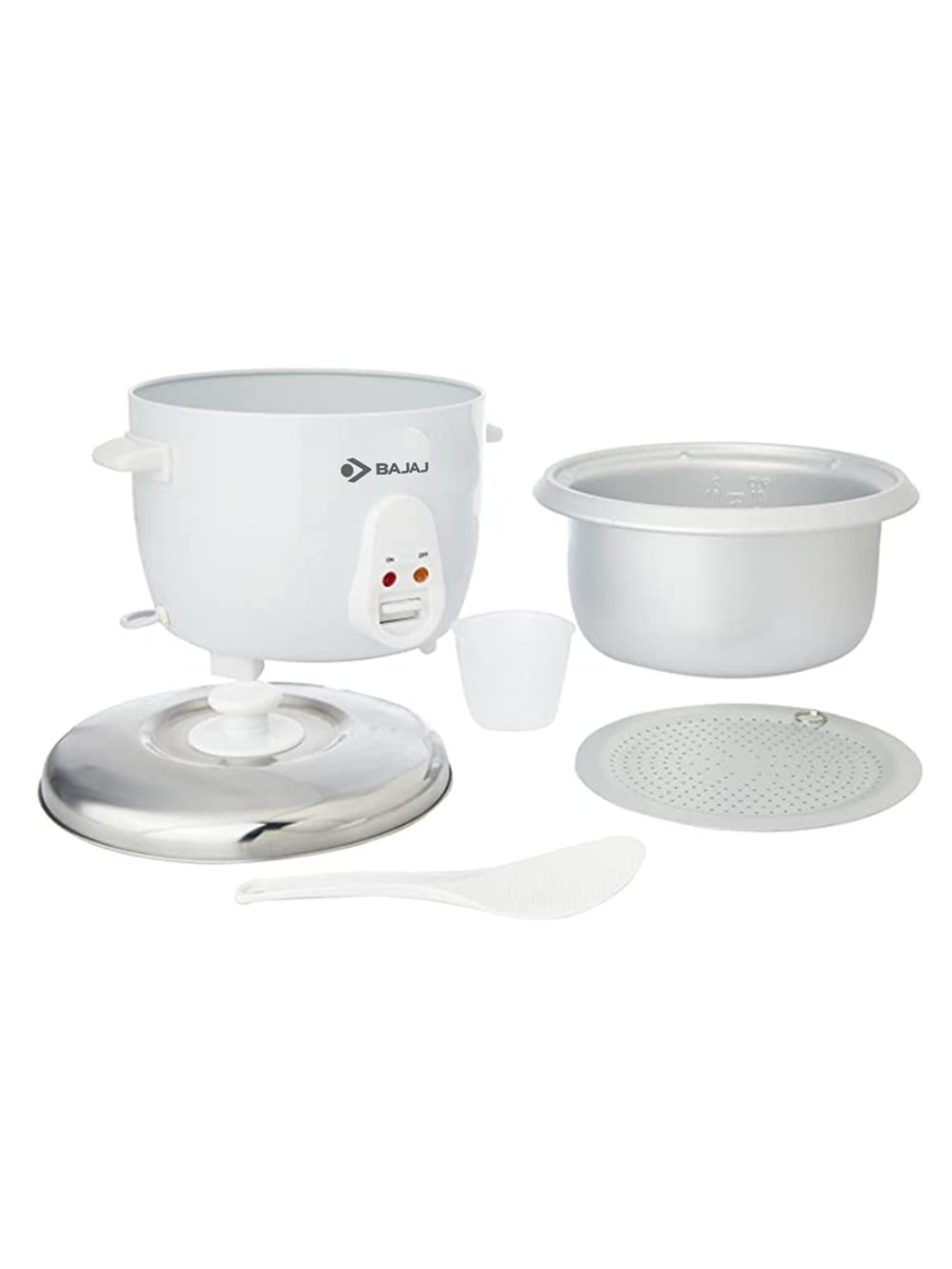 Bajaj RCX 1.8 DLX Rice Cooker 1.8 Litre (White)