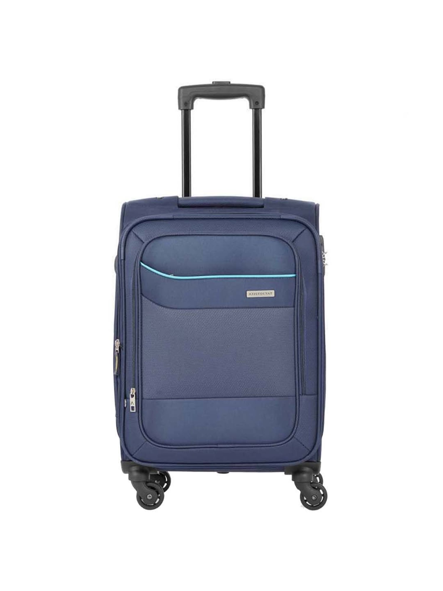 Aristocrat Navy Small Soft Cabin Trolley - 37 cm