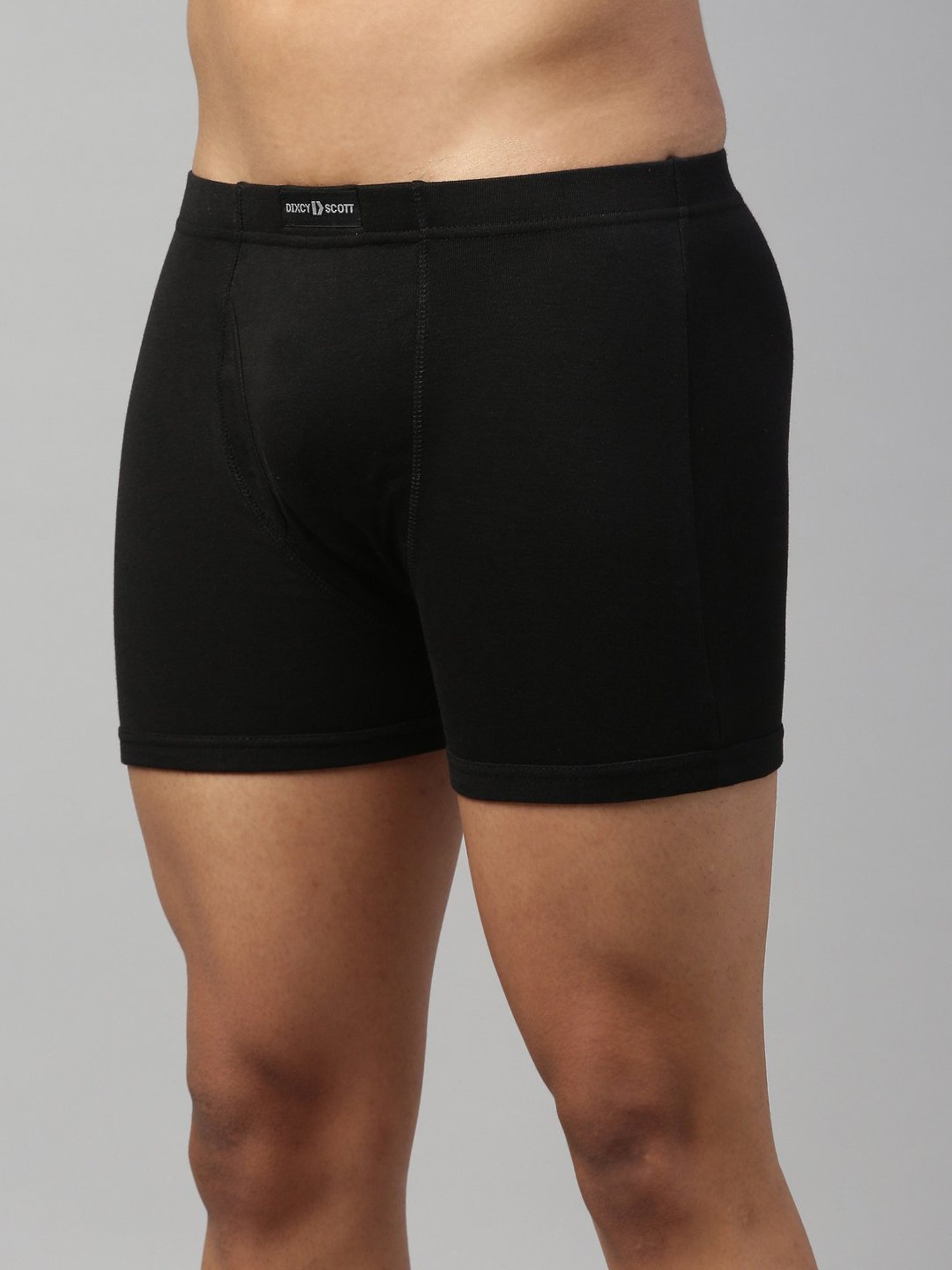 DIXCY SCOTT MAXIMUS Black & Navy Cotton Regular Fit Trunks - Pack Of 2