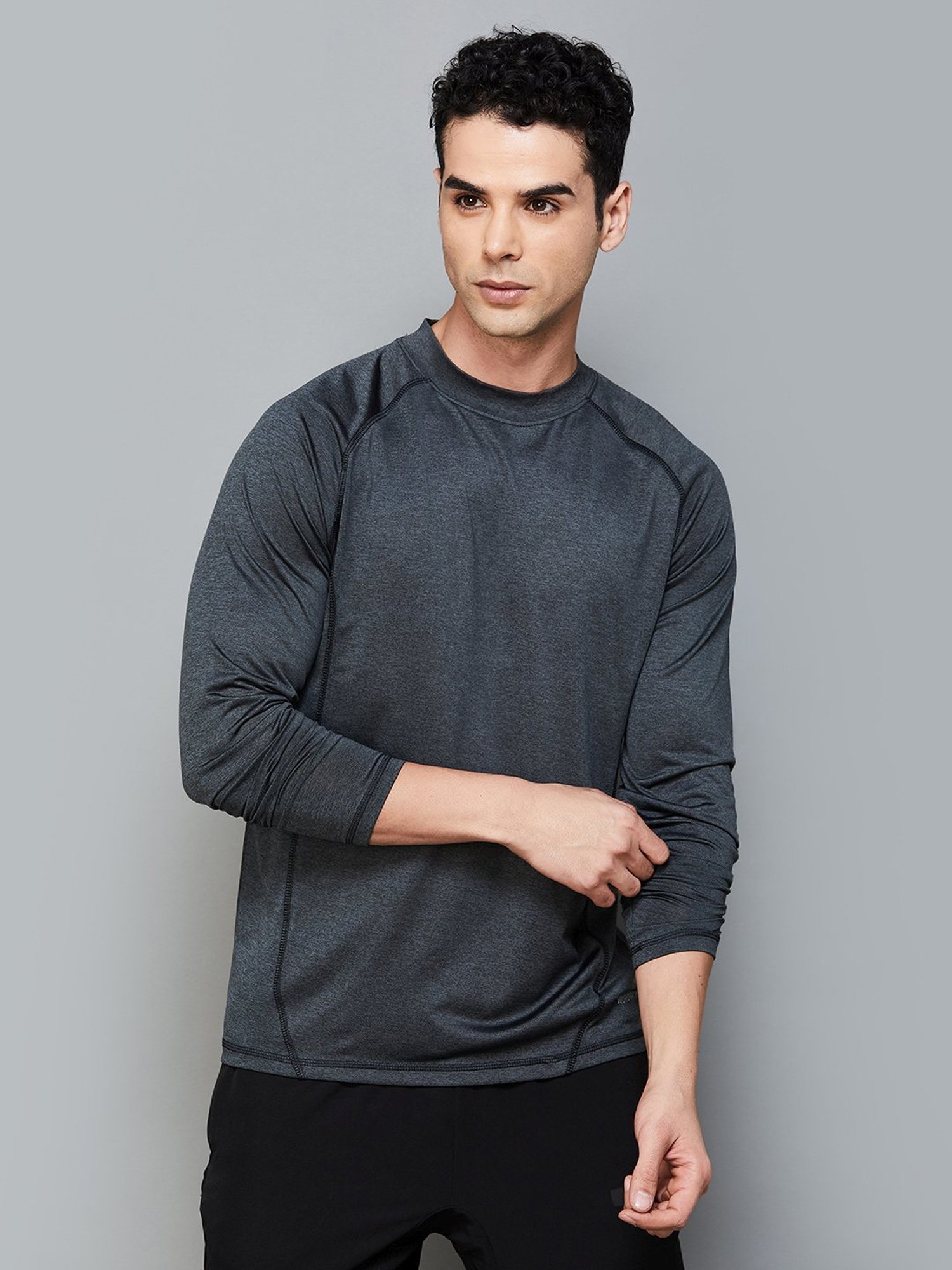 Kappa Charcoal Regular Fit T-Shirt